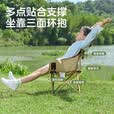 骆驼（CAMEL）户外露营折叠椅便携式靠背钓鱼凳子导演椅沙滩躺椅懒人月亮椅 【儿童款】冬竹青174BL03626