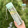 【全网爆品】双盖杯水瓶耐高温水杯ins风简约高颜值大容量 双盖杯600ml 一个