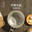 KEITH铠斯【钛折叠碗】钛野餐装备雪拉碗户外精致露营钛金属餐具便携实 Ti5320折叠柄钛碗300ml