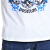 杰尼斯顿短袖t恤男休闲学生潮牌潮流圆领印花假两件打底衫 白色 170/M(140斤以内)