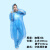 儿童加厚一次性雨衣长款全身透明男女款大码防护便携户外雨披  均 加厚分体两件套蓝