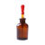 玻璃滴瓶30ml60ml125ml250ml白滴瓶棕色滴瓶茶滴瓶带滴管红皮头全套化学实验室用滴管磨砂 棕色滴瓶60mL 一个装