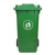 海斯迪克 HK-366 户外厂房垃圾桶 大号垃圾桶 塑料分类垃圾箱 灰色 加厚100L带轮