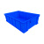 罗德力 零件筐 加厚可折叠收纳整理箱塑料物流周转箱 蓝色4# 405*305*150mm