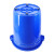 卡普罗 工业小区户外圆形垃圾桶 塑料储水桶带盖 大清洁收纳桶 白色 50L