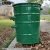 安赛瑞 垃圾桶 带轮挂车铁皮环卫桶 360L物业市政大号清洁箱 厚度1.8mm 蓝色无盖 7F00208