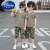 迪士尼（Disney）1-14岁小朋友穿的儿童夏季迷彩服套装男童班服两件套六一演出服夏 军绿色 迷彩色男款 130