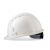 君御 安全帽 ABS透气 建筑工程工地电力施工可印字LOGO防砸头盔 白色