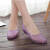 翘心40-50岁的妈妈穿的凉鞋2019新款夏季水晶凉鞋女塑料透明鸟巢洞洞 368紫色(升级款) 40_(适合39码)