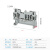 ST2.5接线端子 阻燃UK导轨式快速直插弹簧端子排b免螺丝100片 红色