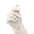冰禹 BYlf-645 加厚清洁手套 防滑耐磨橡胶劳保防护手套 33cm白色丁腈 M码（5双）