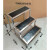普力捷（PULIJIE）工业不锈钢台阶凳加高2层脚踏凳登高仓库凳 加粗加厚30方管2层45*80*40厘米