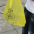 加厚黄色垃圾袋医院诊所平口手提背心式大号危险废弃物塑料袋 45*55加厚垃圾袋50只 加厚