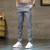 以纯（YISHion）2023夏季直筒商务休闲裤夏季运动户外青年长裤 浅灰色 33(2.54尺)