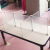 百骄 JR-12 桌面餐桌分隔板十字塑料就餐挡板透明幼儿园学校食堂吃饭板 黄色加深45×35cm