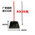 垃圾铲加深簸箕推土机批发全新料结实耐用黑色垃圾斗扫把簸箕套装 小美好开丝硬扫把+簸箕