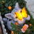 应思太阳能猫咪灯户外庭院灯阳台花园装饰摆件院子布置防水创意动物灯 抓蝴蝶的小猫咪
