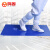 鸣固 粘尘垫 可撕式鞋底粘尘地垫实验净化室蓝色 45*60cm (60张)