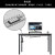 尼德电脑桌台式家用桌子电竞游戏桌子简约办公书桌卧室学习桌带置 黑橡面黑腿120*60(普通款)