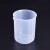 动力瓦特 塑料量杯 塑料烧杯 实验室器皿 塑料刻度杯 250ml 10个装
