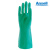 ANSELL安思尔 防化手套 丁腈橡胶手套 耐酸碱工业耐磨耐有机溶剂腐蚀 37-175 绿色-33cm 9码 