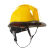 HKFZ高端安全帽工地透明帽檐领导高级白色安全帽国标建筑工程帽定制 蓝色