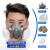 LISM化学实验室口罩防毒面具全面罩喷漆化工防尘面罩口罩防护罩工业专 6200防尘毒套装+30片 梯形棉
