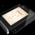 海斯迪克 HKW-344 亚克力展示牌 双面桌牌台卡广告牌 台签台卡架摆台定制 水晶抽拉横款（100×200mm）