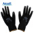 ANSELL 48-126 PU涂层透气防滑防油耐磨手套 黑色 9码