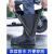 初构想（CHUGOUXIANG）日本进口雨鞋男女防水防滑雨天雨鞋套加厚耐磨底硅胶 高筒-透明白 M38-39码