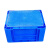 海斯迪克 HKW-165 加厚塑料周转箱 韩式物流箱仓储物箱 货架零件箱运输汽车配件工具箱 480*380*105mm蓝