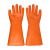35KV带电作业用绝缘电工电力手套 橙色 均码 10天 