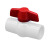 联塑 LESSO PVC给水管管件配件球阀(PVC-U给水配件) 球阀白色 DN40