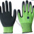 赛瑞佳劳保手套L309紫色乳胶发泡手套柔软防滑耐磨透气防护 l598绿色（12双） L