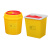米奇特工（Agents mickey）圆型利器盒 卫生所锐器盒 小型废物桶医院诊所科室 黄色 圆形利器盒4L（10个）
