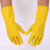 上柯 B087 橡胶手套 防滑耐磨乳胶橡胶手套 长款耐用乳胶手套 M码(掌宽8-9cm)