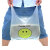 兰诗 DA4092 笑脸背心袋超市手提塑料袋打包袋垃圾袋 3丝20cm*32cm(100个/捆) 5捆装