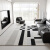 纤苏（qiansu）地毯客厅轻奢高级沙发茶几毯现代卧室简约风毯子抗菌家用进门新款 黑白格 160*230cm加厚圈绒
