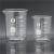 玻璃量杯带刻度耐高温可加热实验室透明玻璃烧杯25/50/100ml 100ml 1个