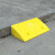 平安达 塑料斜坡垫台阶垫马路牙子门槛垫路沿坡楼梯三角垫汽车上坡垫长50*宽27*高12CM黄色