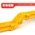京助 光纤走线槽道尾纤槽PVC阻燃塑料黄色机房机柜ABS跳线下纤机房光缆综合布线 四通盖板240*100 