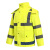 者也 反光雨衣 新式交通警示骑行防水男成人外套雨裤定制logo 荧光黄3XL码
