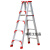 梯子折叠伸缩铝合金人字梯工程梯多功能伸缩楼梯梯子 加强款-1.8米加厚