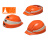 勋狸粑适用日本DIC IZANO安帽施工地便携伸缩可折叠超薄出差高档头盔 橙色 新国标认证 现货