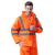 博迪嘉 CN032新款雨衣套装 反光透气雨衣防寒服工作服 可定制 荧光橘红色 XL码1套