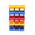 鲁峰 Lufeng 塑料组合式零件盒物料盒分类收纳盒斜口货架6号蓝色 520X350X190mm(6个╱组)