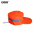 安赛瑞 可定制款logo环卫工作帽 道路清洁市政绿化防晒帽施工反光劳保帽子 橘红色 28067