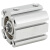 铸固 JCDQ薄型气缸 小型气动大推力倍力增压硬质缸体优质密封储油气缸 JCDQ20-30（带磁） 