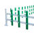锌钢草坪护栏铁艺围栏栅栏户外小区花园隔离栏绿化带庭院室外栏杆 锌钢白绿款30cm/1m