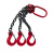 鑫工派 起重吊链 吊钩吊环挂钩起重链条起重吊具2吨1.5米2钩 单位:个 QT0506
